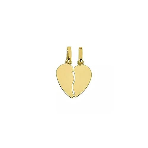 Brillaxis Pendentif coeur secable or jaune 9 K