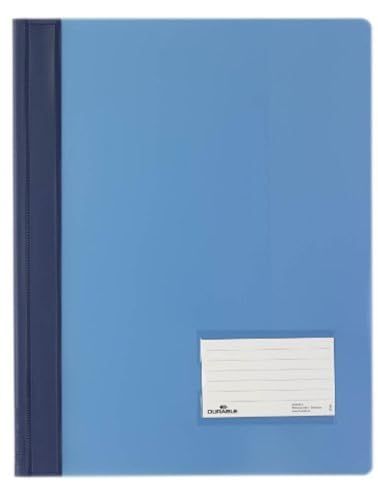 Durable Duralux 268006 A4 PVC Document Folder - Blue (Pack of 25)