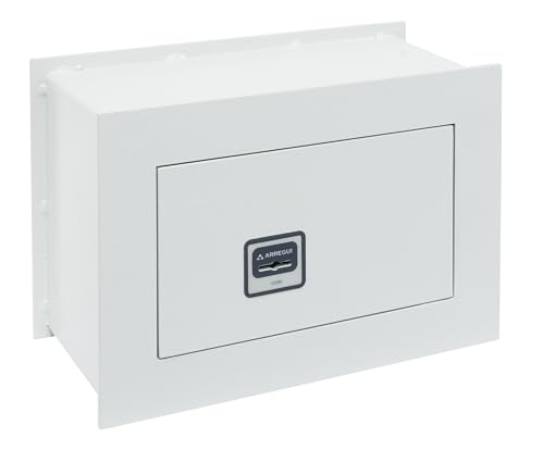 ARREGUI Ideal 5 271311 Caja Fuerte de Empotrar a Pared con Cerradura de Llave | Caja de Seguridad para Casa y Hogar | Fácil de Usar | 20 x 30 x 15 cm | 5 L