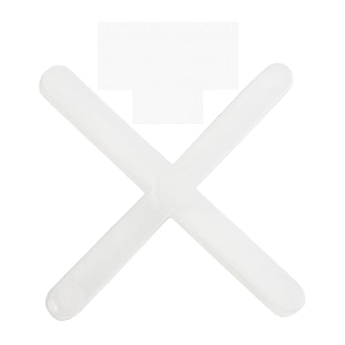 Cruces de baldosas, 2.5 mm de espesor, 1000x, juntas transversales para un espaciado uniforme para mosaico, espaciadores de baldosas para lechadas, espaciadores de juntas en forma de cruz de plástico