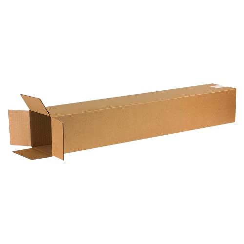 Image of BOX USA 6x6x38 Tall Corrugated Boxes, Tall, 6L x 6W x 38H, Pack of 25 | Shipping, Packaging, Moving, Storage Box for Home or Business, Strong Wholesale Bulk Boxes