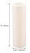 Creative Hobbies 3 Inch Tall Cream Plastic Candle Covers Sleeves Chandelier Socket Covers - Slip Over E12 Candelabra Base Sockets | Set of 6