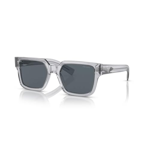 Prada Herren Sonnenbrille PR 03ZS Transparent Grau/Blau 54/19/140, Transparentes Grau/Blau, 54/19/140