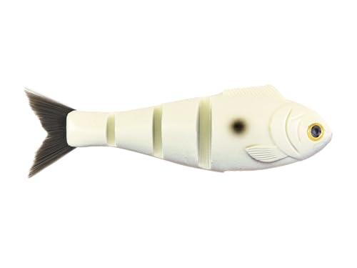 Bucca Brand WEEDLESS Baby Bull SHAD 4.5" / 3/4 OZ/Bone (2 Pack)