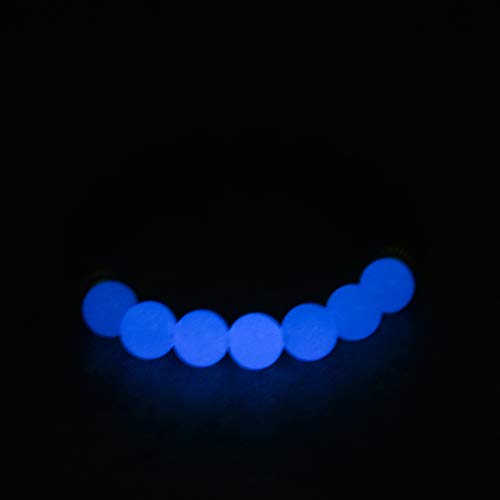 Mystiqs Kids Blue Glowing Stone & Lava Rock Beaded Adjustable Bracelet Essential Oil Diffuser For Aromatherapy Ideal For Anti-Stress Or Anti-Anxiety Made With Real Stones No Silicone No Plastic 6-13 #TOP29