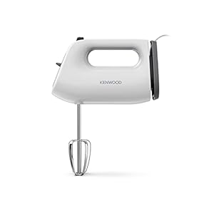 Kenwood QuickMix Lite, Lightweight Hand Mixer Twin Beaters with Slow Speed Start, SureEject Tool, Cord Wrap, HMP10.00WH, 300W Motor, Dishwasher Safe, White