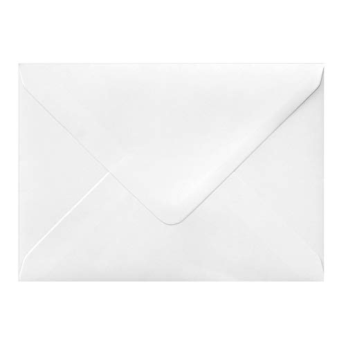 Enveloppes gommées pour faire-part et invitations créatives, lot de 100 pièces en blanc