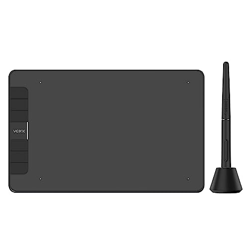 VEIKK Drawing Tablet VK640, 6x4 inch OSU Tablet with Battery-Free Stylus, Digital Graphics Tablet for Android Windows Mac Chrome Linux OS, Support Tilt Function, 6 Shortcut Keys