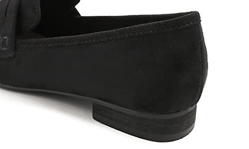Image of FEVERSOLE Women's Fashion Dress Comfort Low Heel Office Penny Loafer Flats