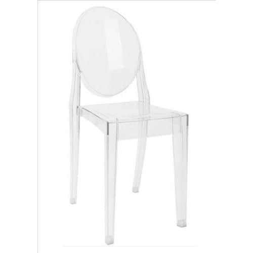 Kartell 4857/FF Victoria Ghost Sedia, Immagine Personalizzata, 2 Pezzi