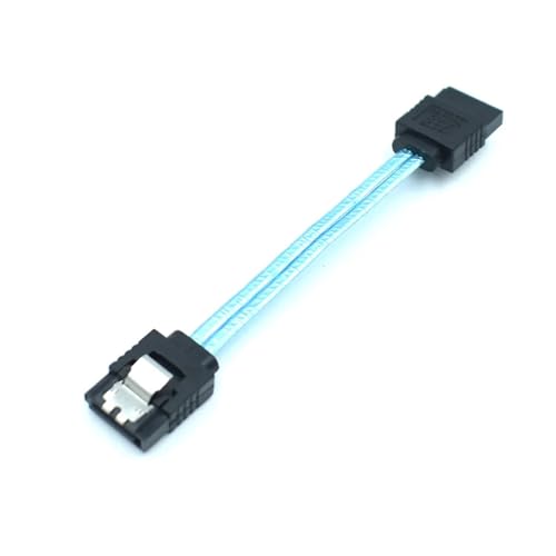 Cable SATA 3.0 flexible recto con bloqueo 10 cm