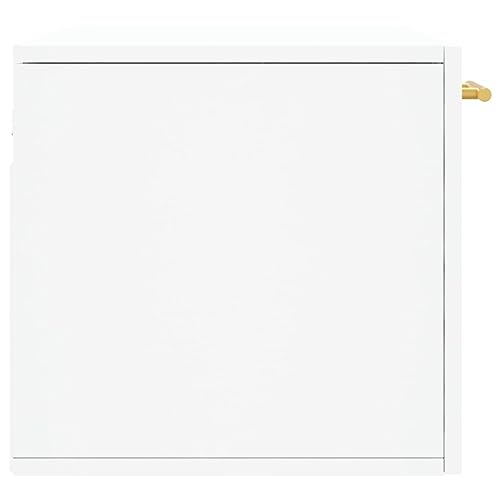 Annlera Mobile a Parete Bianco 80x36,5x35 cm in