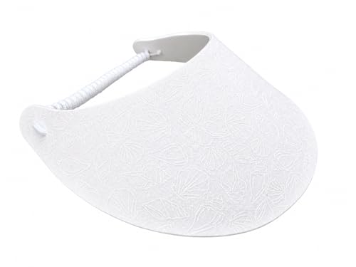 The Incredible Sunvisor Womens Beautiful Designs Lightweight Packable Foam Visor for Sun Protection and Outdoor Activities (White Shells)