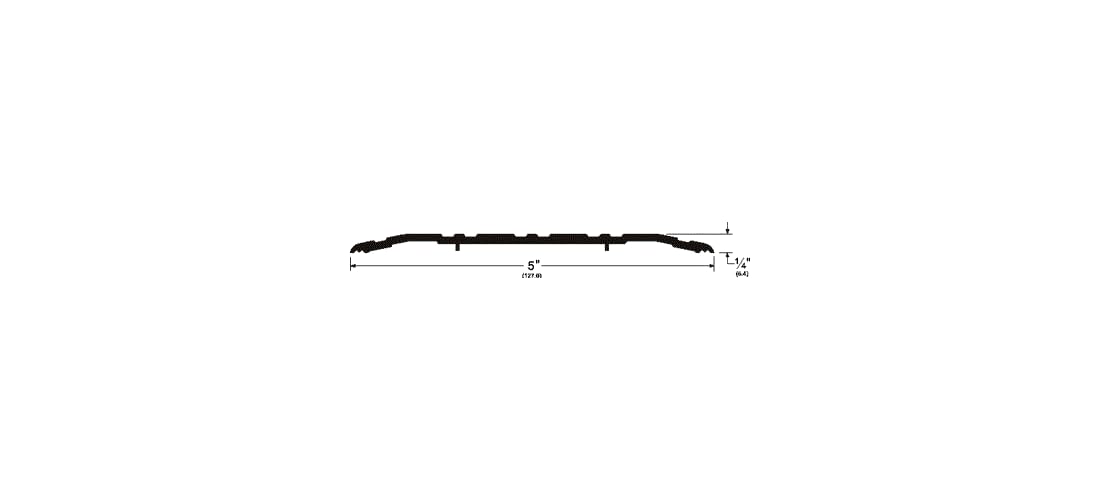 Pemko 085609 271A72 Saddle Threshold, Mill Finish Aluminum, 4" Width, 72" Length, Aluminum