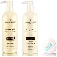 All NutrientHydrate Shampoo & Conditioner DUO Set, replenishes moisture (with Sleek Compact Mirror) (25 oz / 750ml Large DUO Kit)
