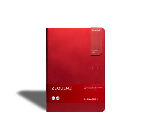 Image of A5 Size Red Notebook Journal | Ruled Acid Free Paper | 400 Pages | 70GSM | 360 Degree Flexibility | 100% Handmade | PU and White paper | Classic Signature Series | Bookmark Included