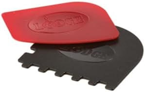 Lodge SCRAPERCOMBO Grill Scraper, 2 Count, Red/Black