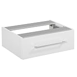FACKELMANN Bad Unterbauschrank 60 cm mit 1 Schublade weiß für Waschtischplatten - Badmöbelserie Hype 3.0