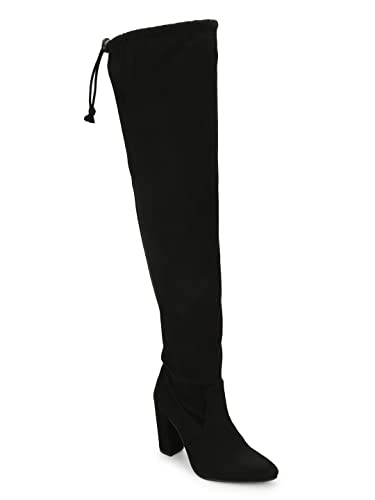 Image of TRUFFLE COLLECTION Women's ST-1179 Black Suede Boots