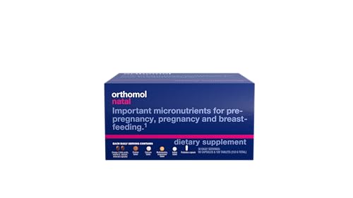 Orthomol Natal, Natal Supplement, Supports Health for Pre-Pregnancy, Pregnancy, and Breastfeeding, Tablets and Capsule Supplement, 30 Count (Pack of 1)