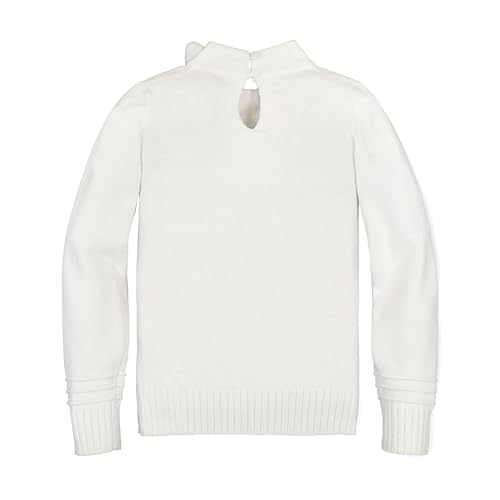 Image of Hope & Henry Girls' Long Sleeve Rib Knit Sweater Top