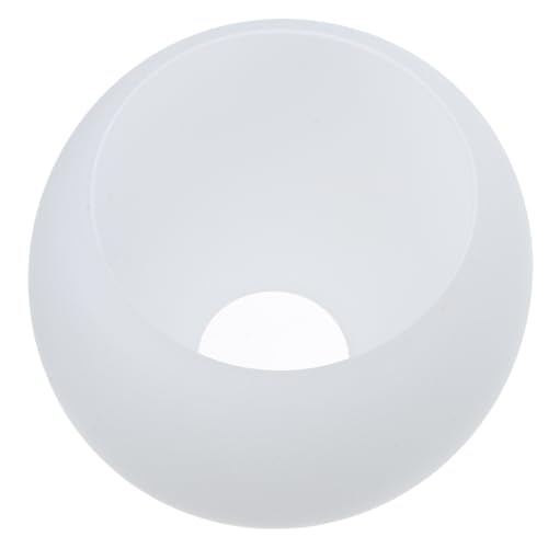 Hoement Pantalla de Lámpara Colgante de Cristal Mate Lechoso 138Mm Doble Orificio para Lámparas de Baño y Luces de Espejo, Cubierta de Globo de Luz Redonda de Repuesto