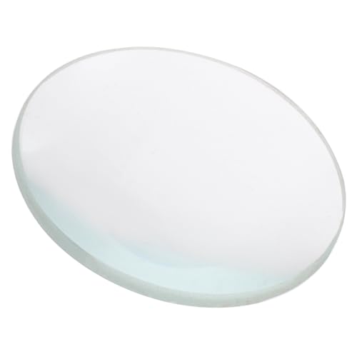 Garneck 50mm Focal Length Double Convex Lens Polished Glass for Glasses and Educational Labs