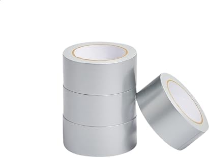 Amazon Basics Gewebeband, robust, besonders stark, 4.77 cm x 18.28 m, zur allgemeinen Verwendung, für Reparaturen an Haus oder Auto, Heimwerken und Outdoor-Aktivitäten, silberfarbe