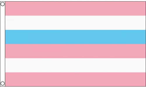AZ FLAG - Flagge Intersex Stolz Rosa Und Blaue - 150x90 cm - Intersexuell Lgbt Fahne 100% Polyester mit Messing-Ösen - 110g