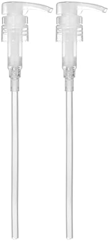 Bar5F Universal Shampoo/Conditioner Dispenser Pump for 1 Liter (33.8 Oz) Bottles - Natural Clear, Pack of 2