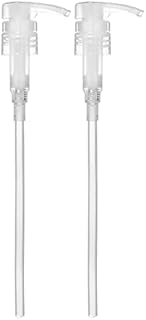 Bar5F Universal Shampoo/Conditioner Dispenser Pump for 1 Liter (33.8 Oz) Bottles - Natural Clear, Pack of 2