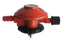ANGOPE Regulador de gas con cabezal giratorio, presión de salida 28 (gr/cm²), compatible con estufa de gas, tamaño Regulador 3, acero inoxidable, antiadherente, lavado a mano