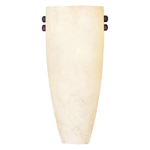 Image of Livex Lighting 4480-59 Coronoado 1 Light Imperial Bronze ADA Wall Sconce Light with Vintage Scago Glass 11.75 inchHx5.75 inchW