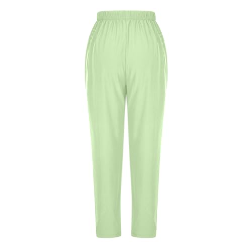 Women's Straight Leg Sweatpants Plus Size Elastic Waist Soft Ease Pant Flat Front Waistband Knit Comfort Casual Trousers3