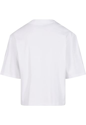 Urban Classics Camiseta Orgánica Oversize Cropped, Color Blanco, XXL Hombres