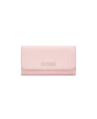 Image of Guess Rose Petal Printed Snap Button Abbas Slim Tri-Fold Wallet