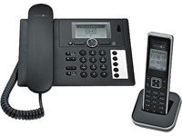 Telekom PA205 Sinus Plus 1 Schnurlostelefon mit Anrufbeantworter schwarz