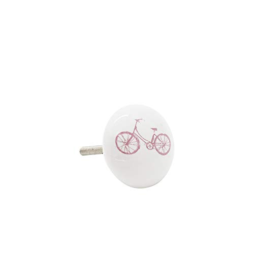 Puxador Crmt Childhood Bike Casa Libre Branco/Rosa