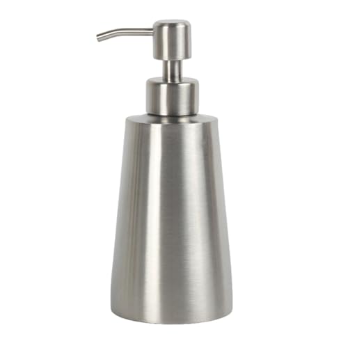 Dispensador de jabón inoxidable: botella de bomba recargable, contenedor de almacenamiento de baño, fácil limpieza | Soporte de de inodoro para champú gel de ducha de loción de lavado