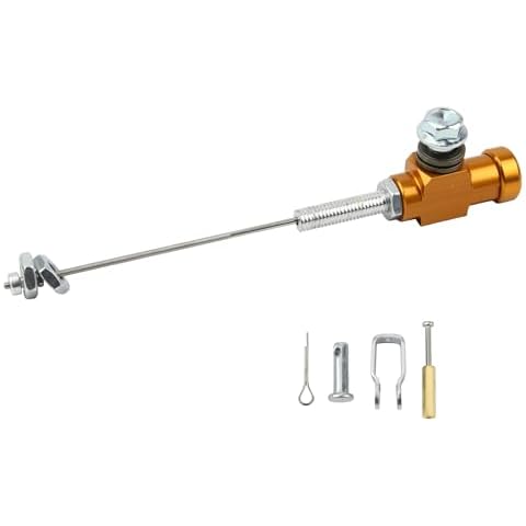 PowerMotor Motorcycle M10x1.25mm Hydraulic Clutch Master,Master Cylinder Rod Brake Pump Clutch Lever for Dirt Pit Bike ATV Quad(Gold) Cover
