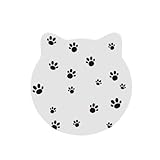 吸水 珪藻土コースター ねこ柄 猫 おしゃれ 滑り止め こーすたー 和風 高吸水性 断熱 速乾 茶パッド コップ敷き ドリンク コーヒー 茶托 滑り止め コースター おしゃれ スタイル (B)