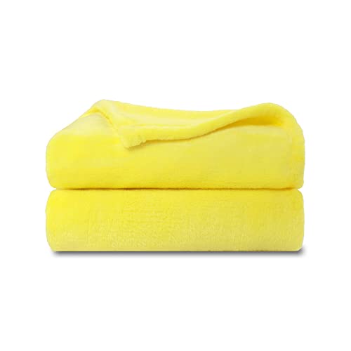 Nanpiper Baby Blankets, Super Soft Fleece Fuzzy Blanket For Toddler, Luxury Cozy Lightweight Microfiber Plush Blanket-Throw Size 30"X40",Yellow #TOP12