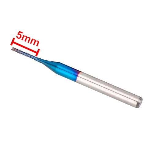 2x Fresa De Corte 1mm 3.175mm 1/8 Para Cnc Pcb Circuito Nf-e