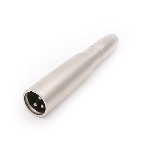 Adaptador cable XLR macho a jack mono 1/4 pulg miniatura 5