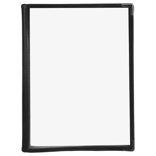 Porte-menus 6 pages 12 vues transparent à clip pour la restauration