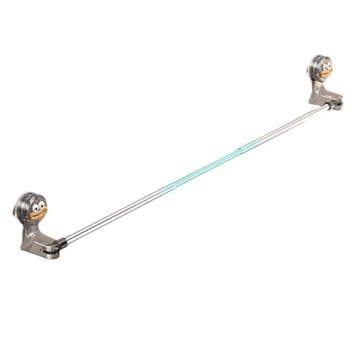 FLKWOP Toallero con ventosa, bonita barra adhesiva para toallas de baño, sin taladrar, estante de pared, montaje extensible