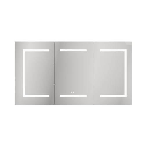 DeerValley 48\'\' W x 26\'\' H Smart LED Medicine Cabinet with Tri-Color Lighting, Stepless Dimming, and Defogger - Thumbnail 3