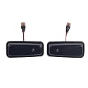 YannnnV12 Auto Rückspiegel Blinker Für Mercedes Benz Classe G W463 W461 G500 G550 G55 G63 G65 1986-2002,1 Paar Auto-Rückspiegel, Blinker, Seitenspiegelleuchte Spiegelblinker,A-Smoked Black