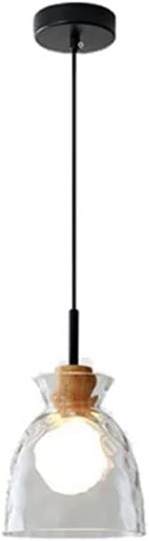 Chandelier en verre petite suspension pour table de cuisine chaleureuse