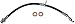 Dorman H621436 Rear Driver Side Brake Hydraulic Hose Compatible with Select Lexus Models